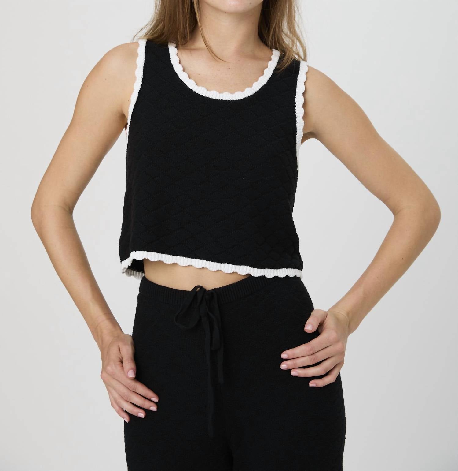 French Connection - Teddy Diamond Knit Camisoles