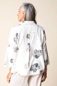 Habitat - Watercolor Floral Swing Shirt - Plus