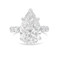 Diana M Jewels - Women's Pear & Round Lab-Grown Diamond Fashion Ring (8.00 Ct) - Elegant Plus