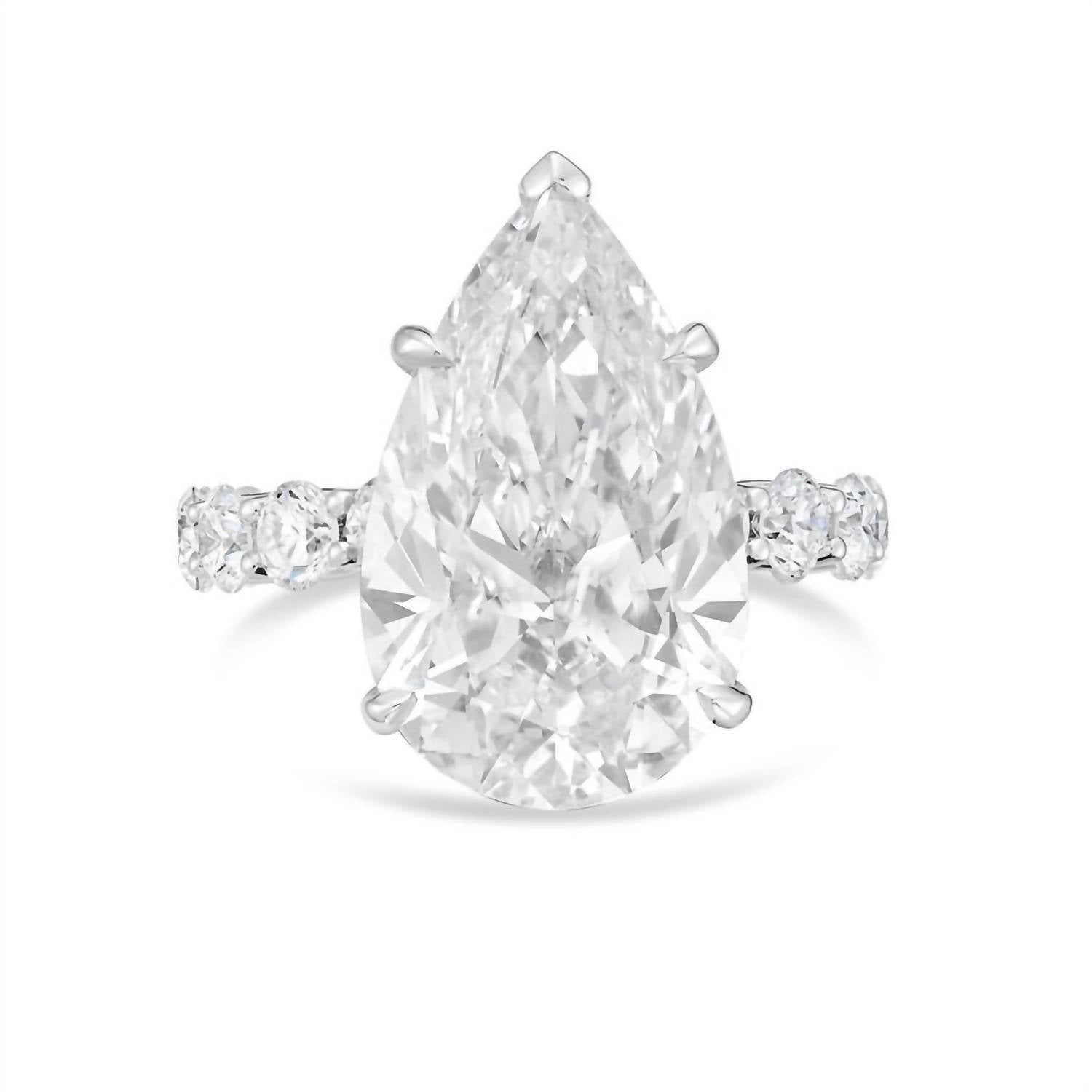 Diana M Jewels - Women's Pear & Round Lab-Grown Diamond Fashion Ring (8.00 Ct) - Elegant Plus