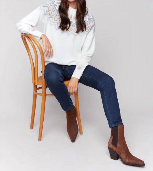 Charlie B - Jacquard Knit Ski Sweater