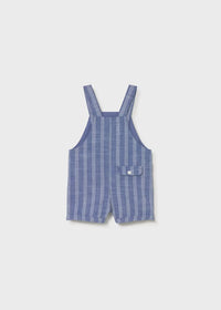 Mayoral - Boy's Linen Striped Dungaree