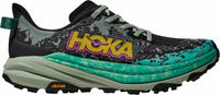 Hoka Women's Speedgoat 6 Running Shoes in black aloe vera 1 - women's shoe