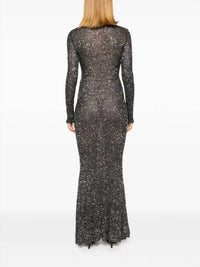 Balenciaga - Sparkled High Neck Maxi Dress