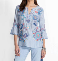 Johnny Was - Ruffle Sleeve Blouse Neilly Plus