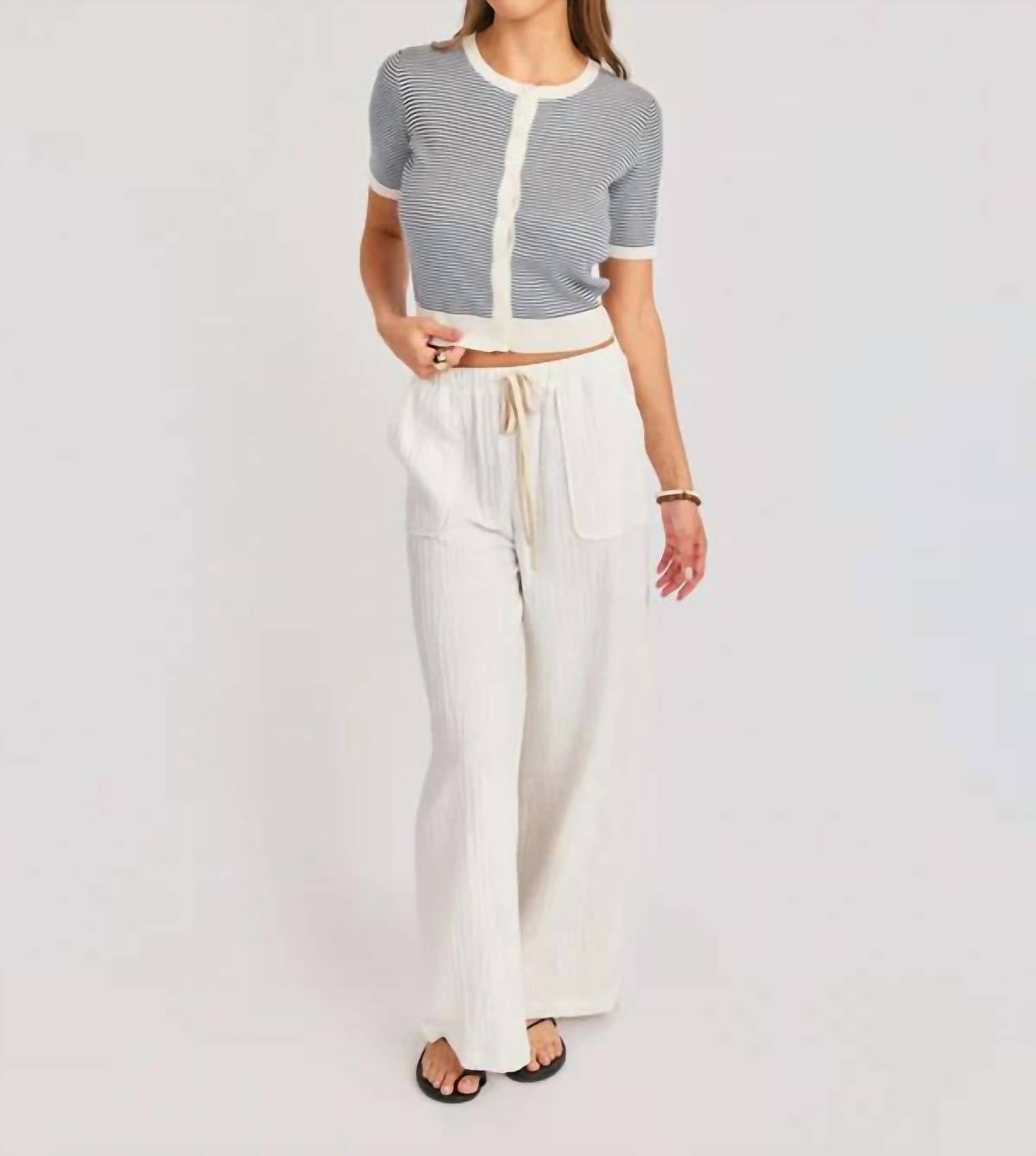 Sadie & Sage - Mavi Stripe Cardigan