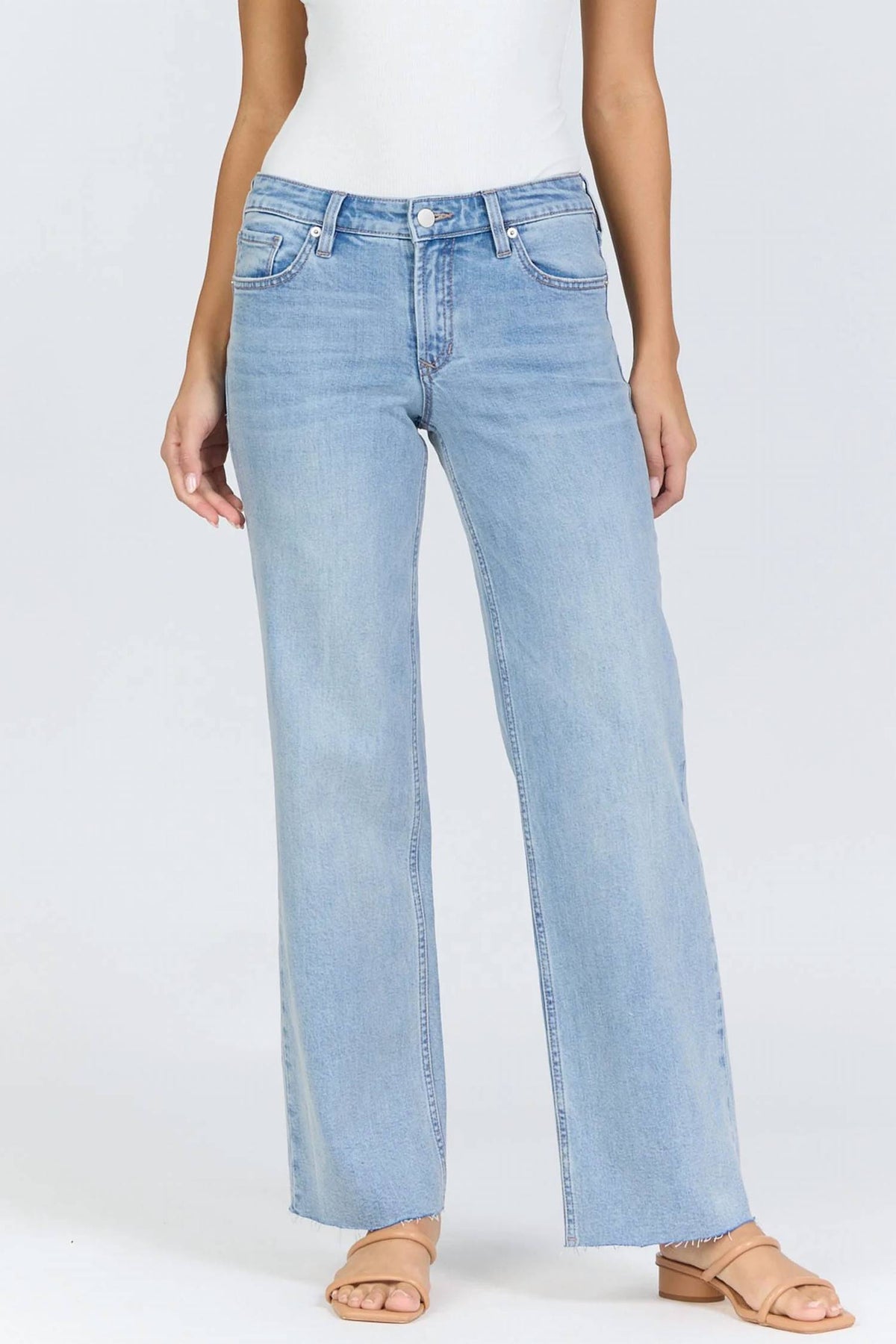 Dear John Denim - Drew Straight Leg Low Rise Jeans