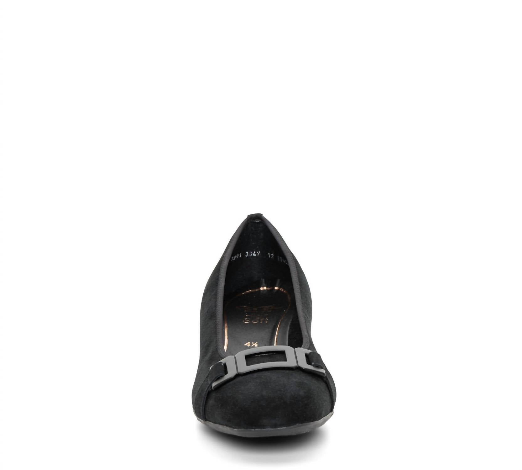 Ara Women's Buckle Block Heel Pump in black - women's heels - view 5