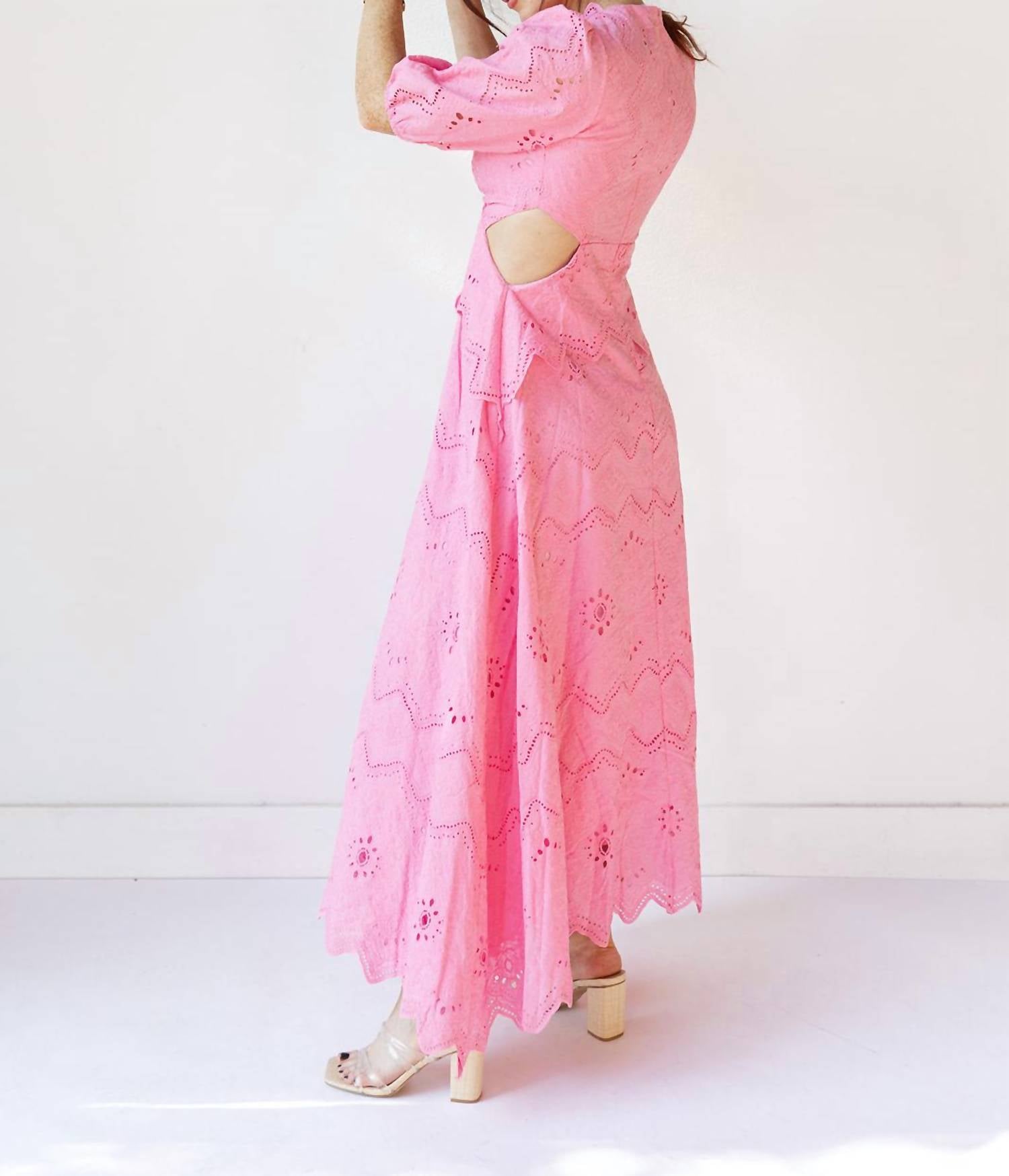 Fore Collection - Victoria Eyelet Maxi Dress