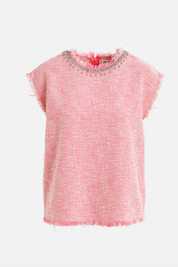 Essentiel Antwerp - Sleeveless Sequin Neckline Top