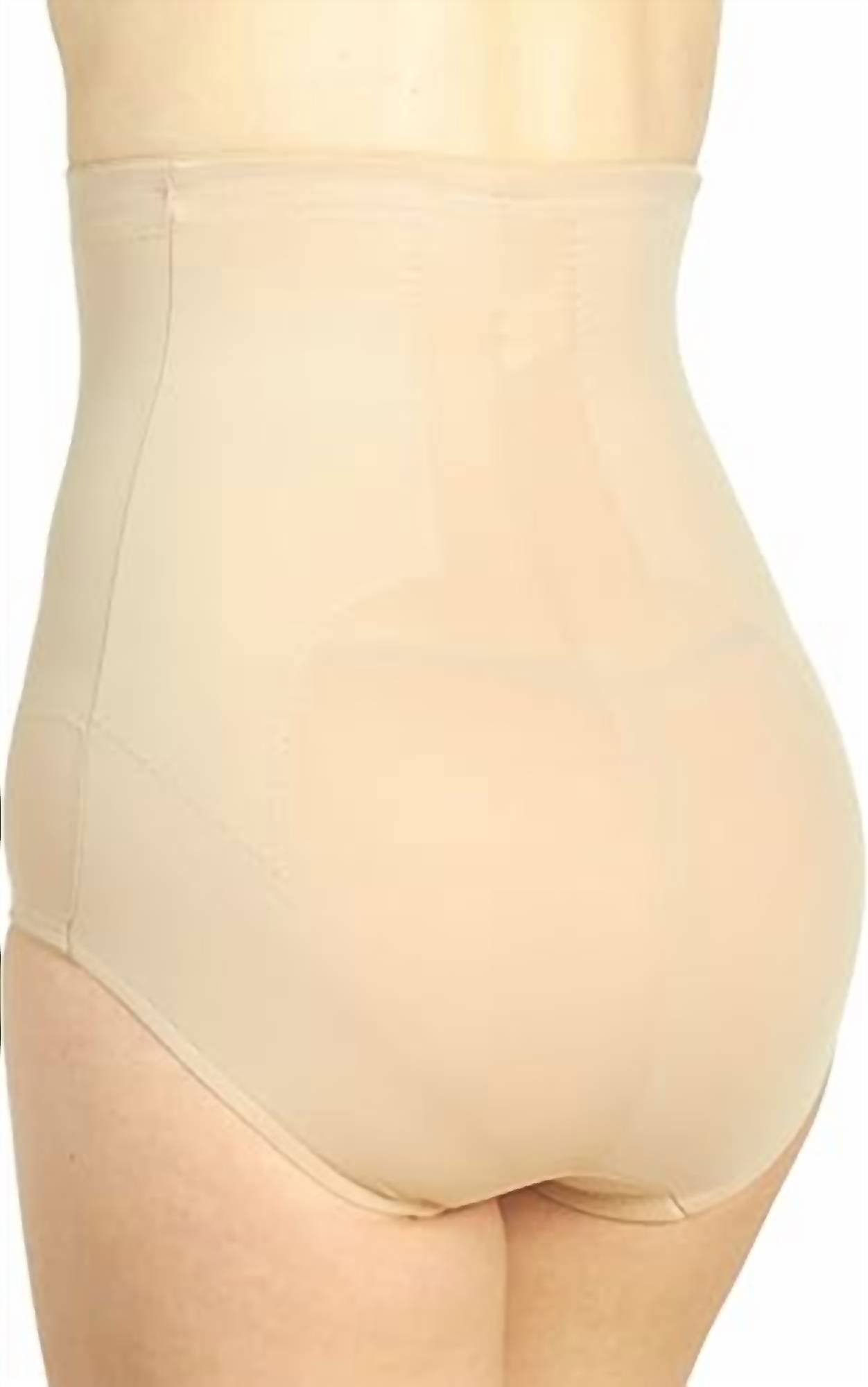 Miraclesuit Flexible Fit Hi-waist Extra Firm Control Shaping Brief in nude - women's intimate - detail view