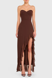 Amanda Uprichard - Eden Soft V-neck Gown