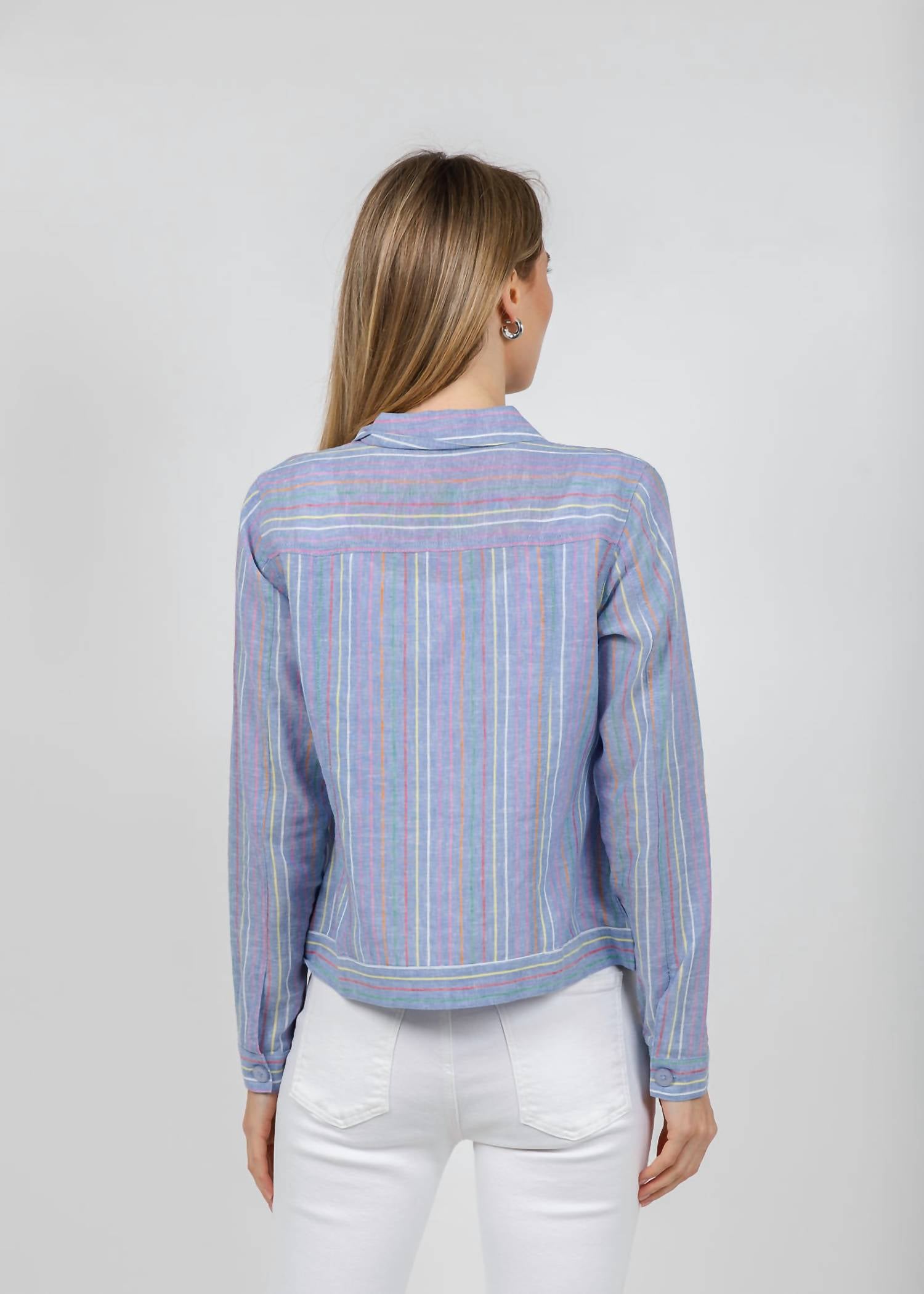 Pure Amici - Striped Linen Jacket