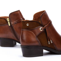 PIKOLINOS Women's Daroca Tassel Strap Booties in cuero - women's shoe - alternate view