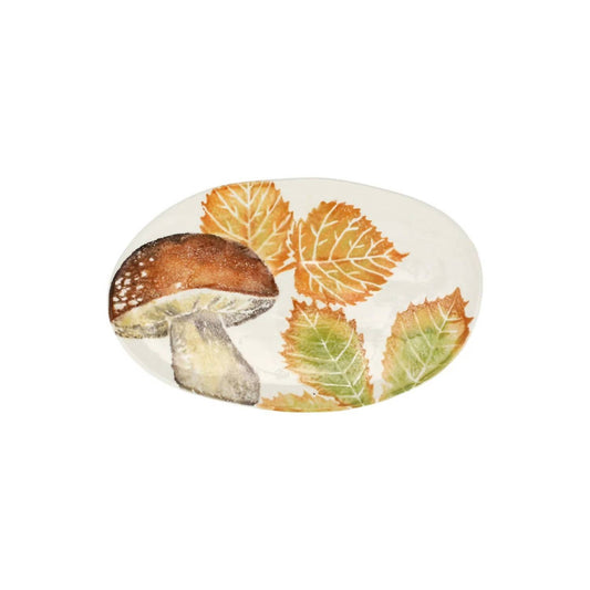 Vietri - Autunno Mushroom Small Oval Platter