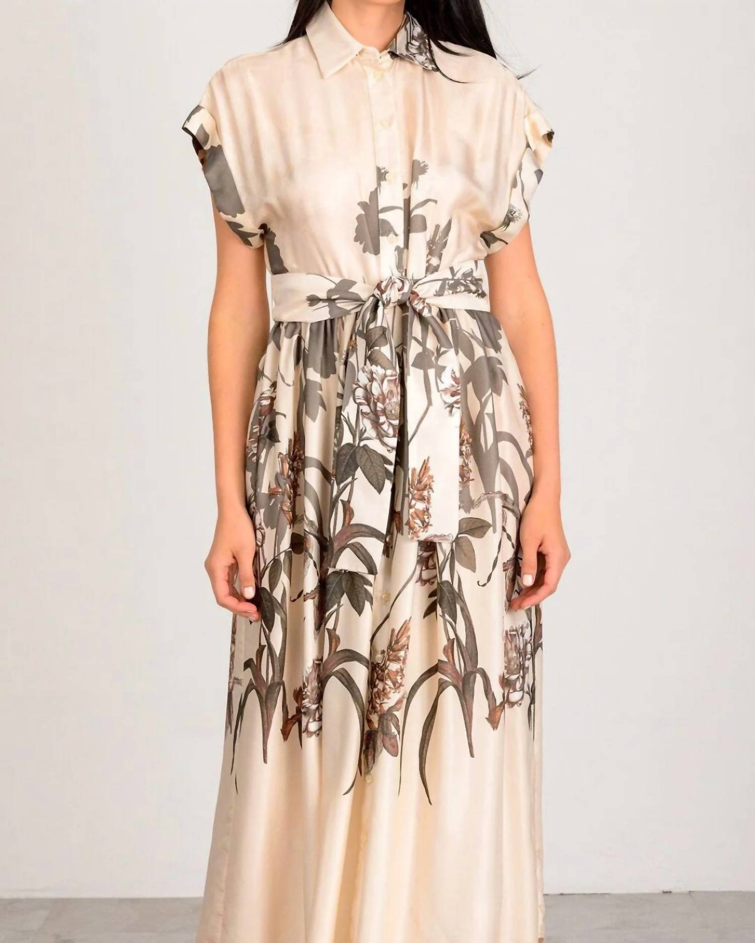 Lavender Brown - Ocean Midi Dress