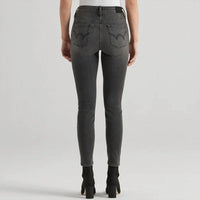 EDWIN Candice Is A High-rise Skinny Jean in washed black - women's jeans - detail view