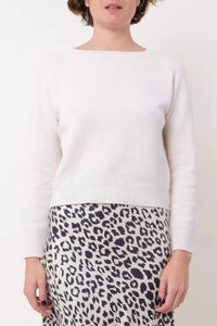 La Prestic Ouiston - Ras Du Cou Panthere Fitted Crewneck Elbow Patch Sweater