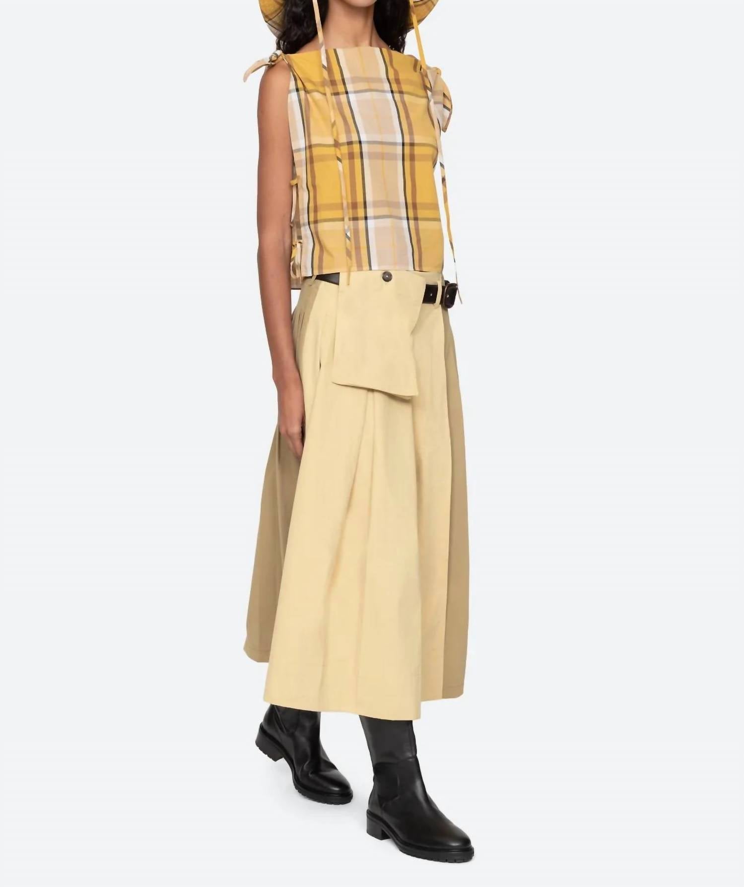 Sea - Copeland Plaid Top