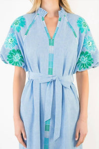 Thml - Clara Embroidered Midi Dress