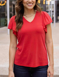 Grace & Lace - Flutter Sleeve Top