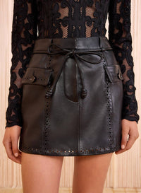 Ulla Johnson - Luna Leather Mini Skirt