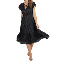 Love Token - Pamela Ruffle Trim Midi Dress