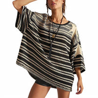 Free People Fun In the Sun Sweater in the sun sweater in black - women's sweater