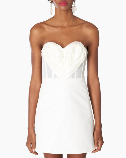 Carolina Herrera - Strapless Sweetheart Neck Mini Dress