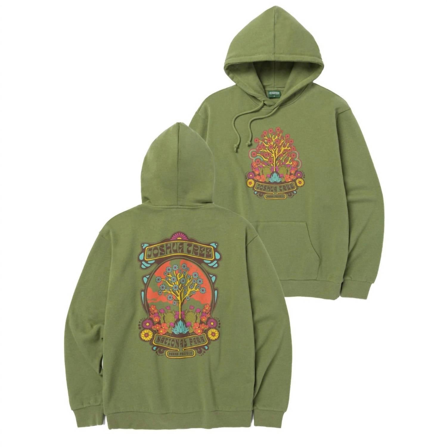 Parks Project Joshua Tree Trip Hoodie in fern - women's top - alternate view