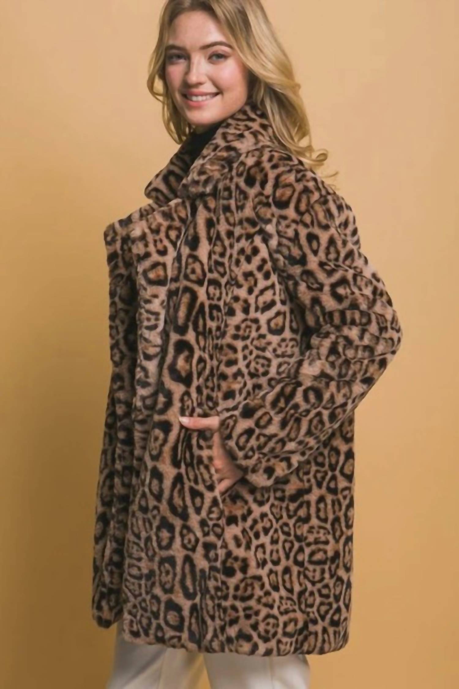 Love Tree - Midi Faux Fur Jacket