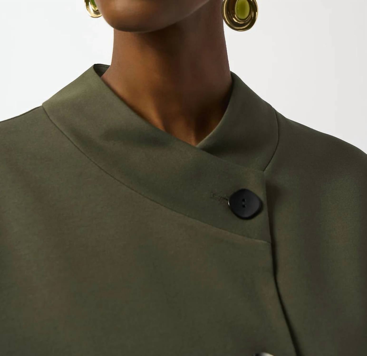 Joseph Ribkoff - Heavy Knit 3/4 Sleeve Boxy Top