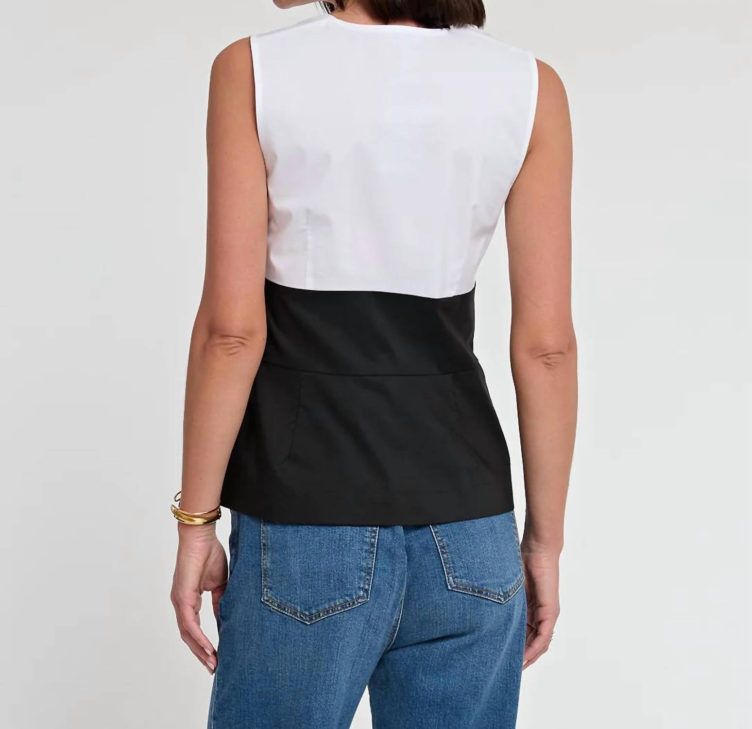 Hinson Wu - Ellen Sleeveless Colorblock Top