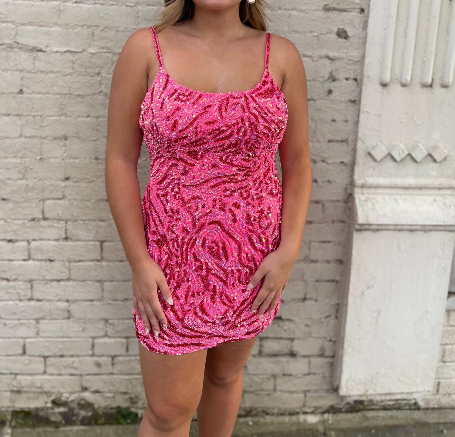 Rachel Allan - Scoopneck Mini Dress