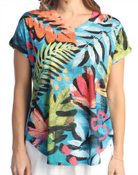 Jess & Jane - Paradise Cap Sleeve Top