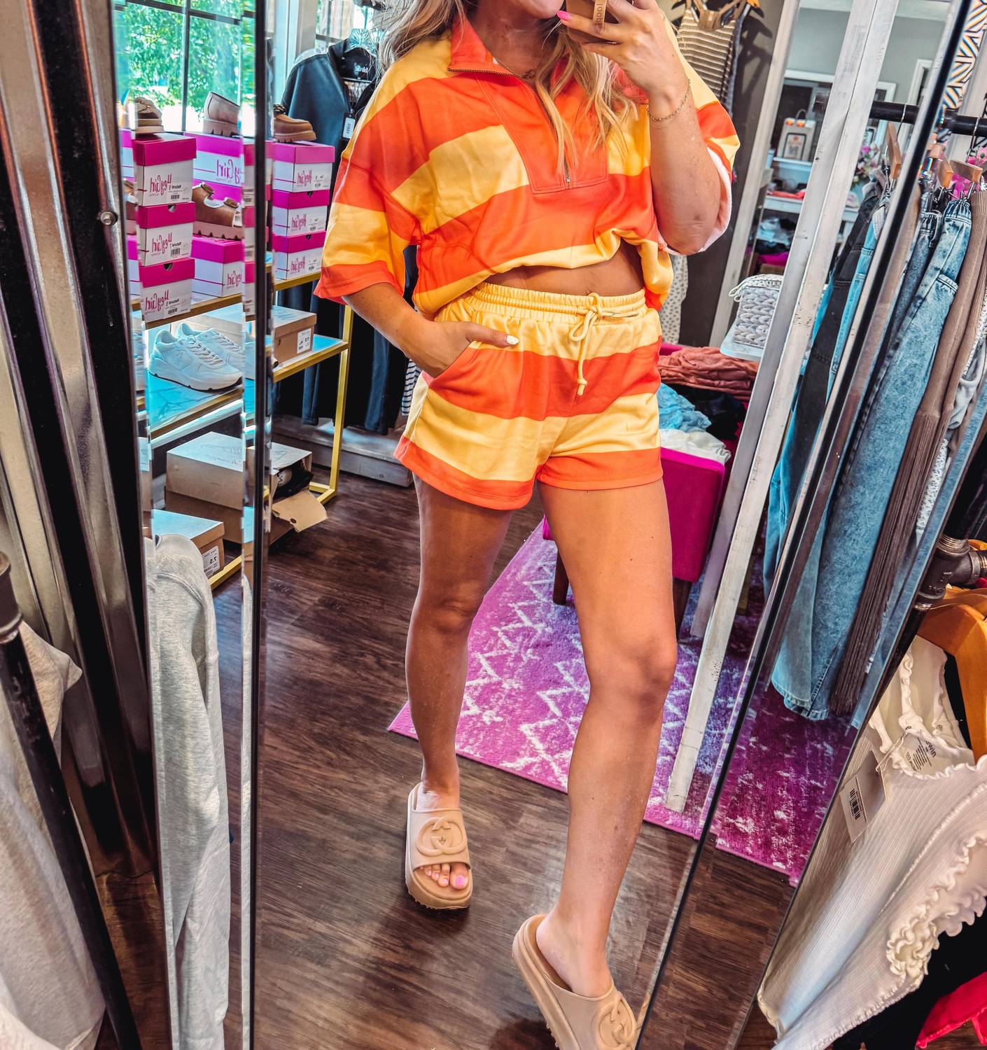 Lovlov - Sunset Stripe Lounge Set