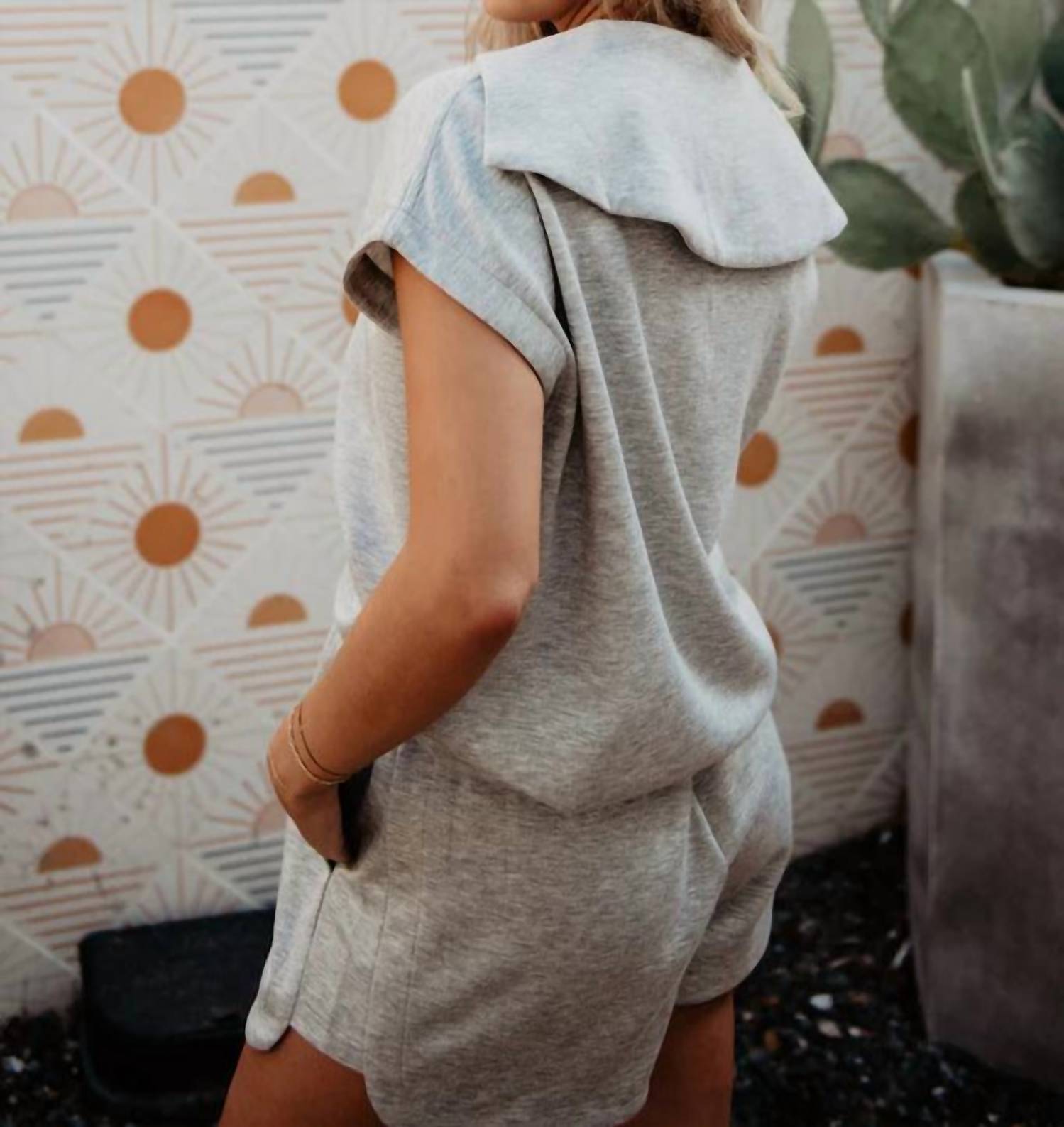 Katydid - Half Zip Scuba Top And Short Set