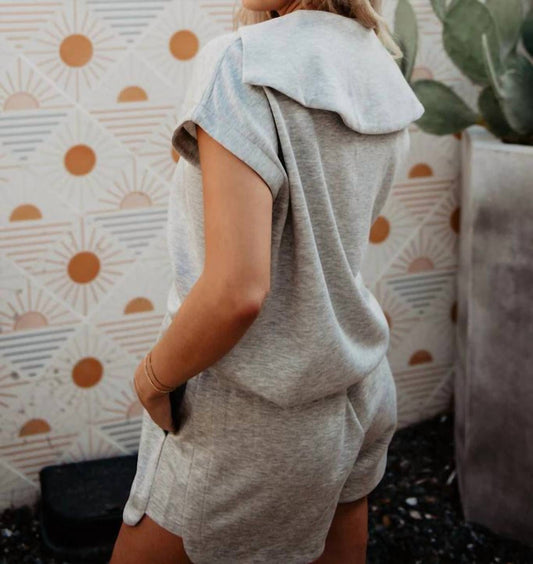 Katydid - Half Zip Scuba Top And Short Set