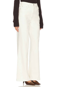 PISTOLA Lana High Rise Wide Leg Jeans in ecru - women's pants - view 5