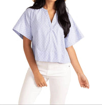 Thomas & Lourdes London Crop Top in diamond stripe - women's shirt