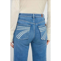 7 For All Mankind - Dojo Slim Illusion Mid Rise Wide Jeans