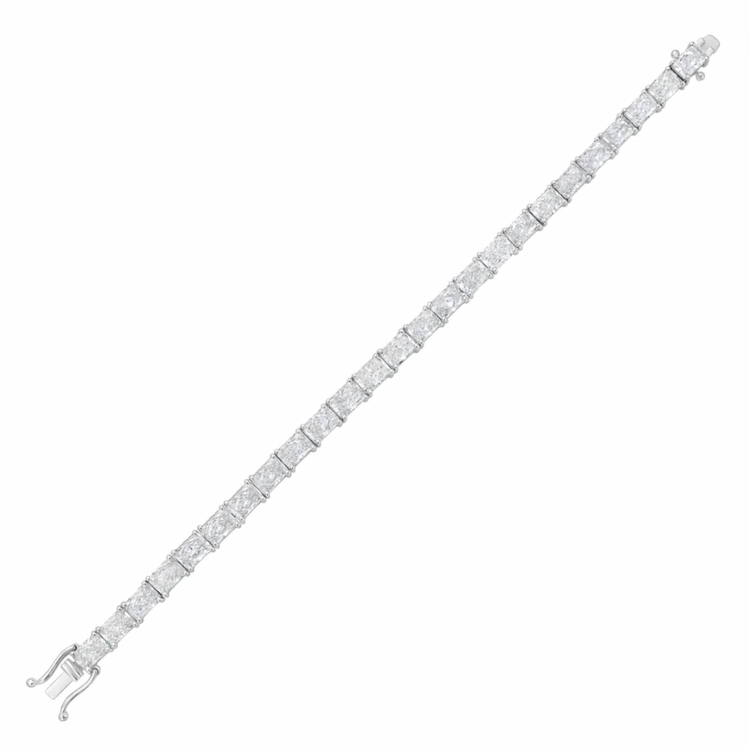Diana M Jewels - Women's Radiant Lab-Grown Diamond Bracelet (26.00 Ct) - Signature