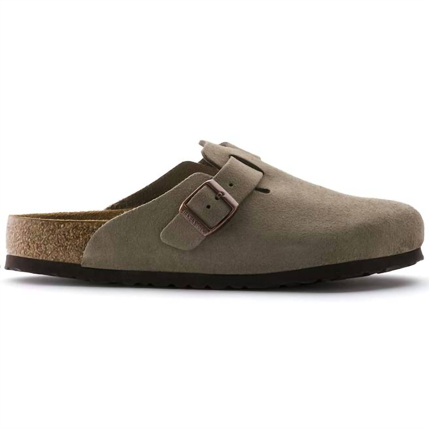 Birkenstock - Women's Boston Suede Soft Footbed Shoe