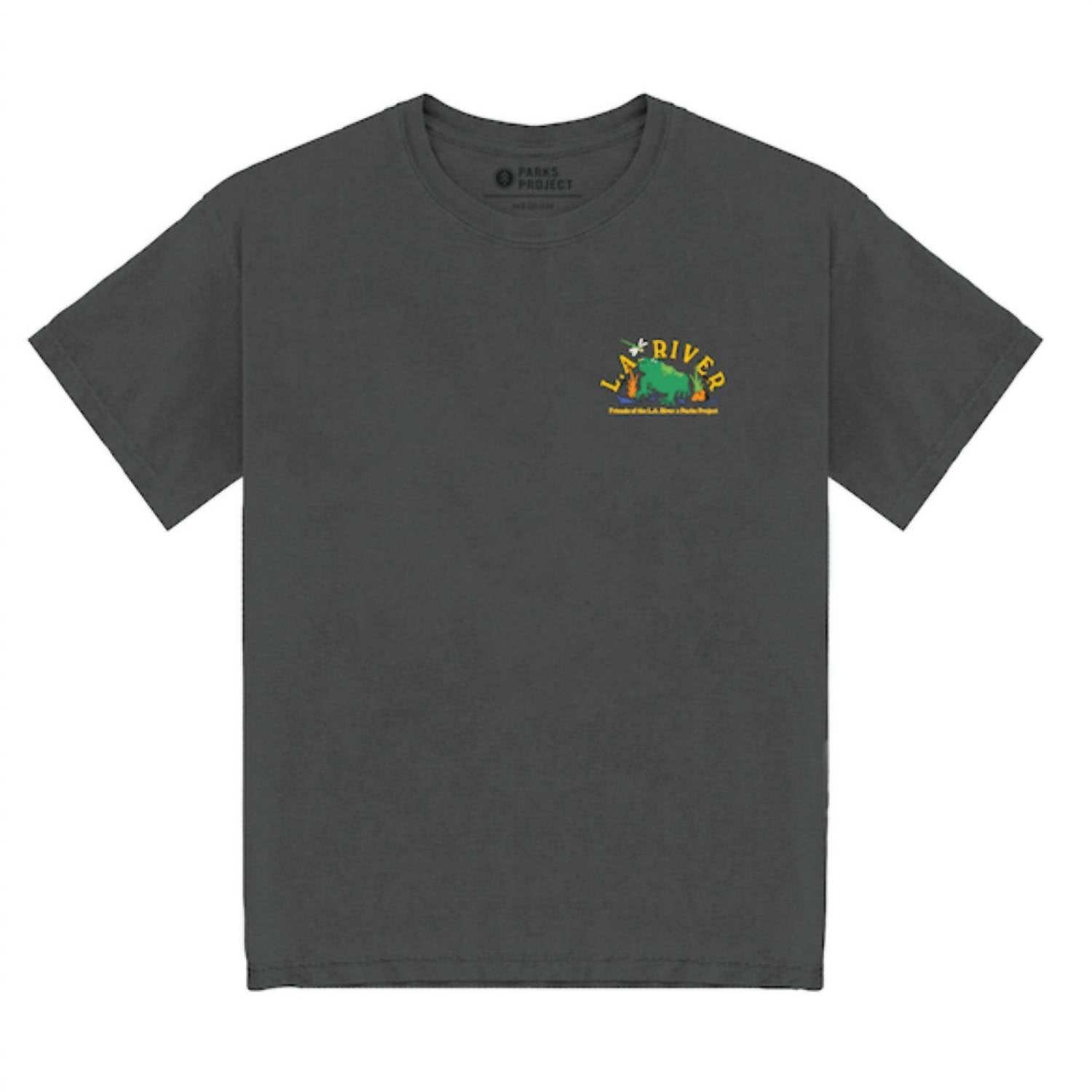 Parks Project Unisex River Toadally Rules Tee in vintage black - women's t-shirt