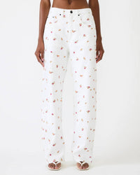 Steve Madden - Sydnee Floral Wide Leg Jean