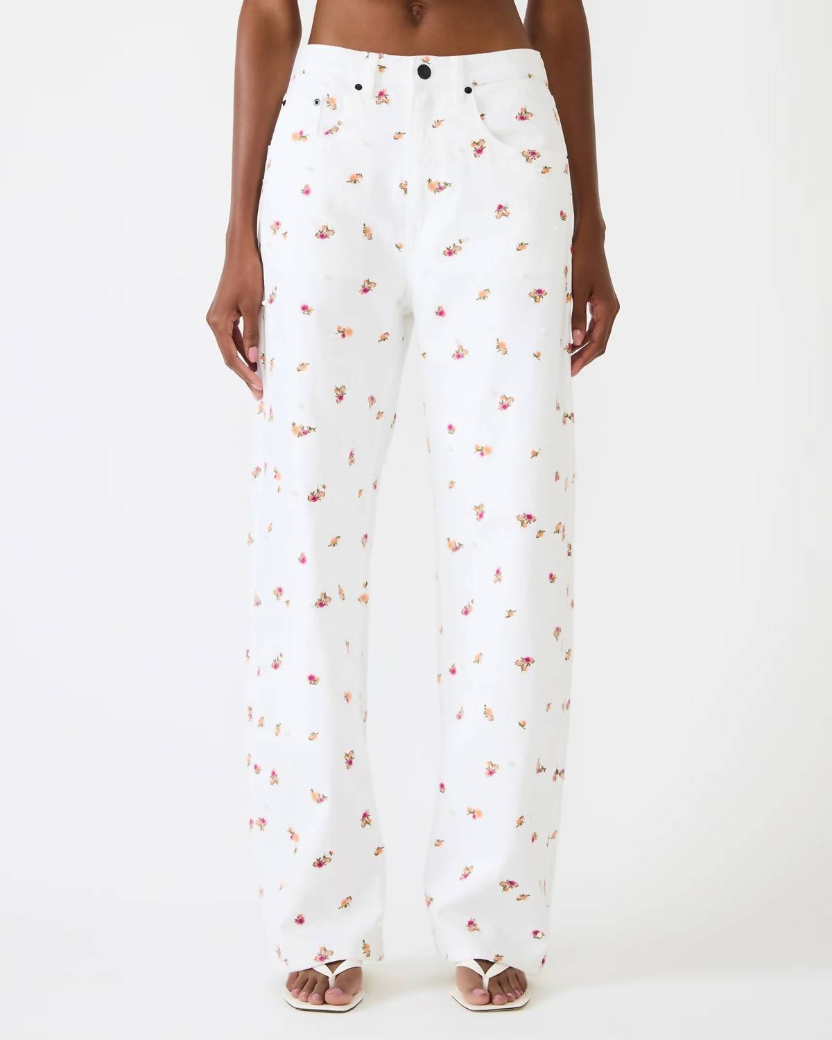 Steve Madden - Sydnee Floral Wide Leg Jean