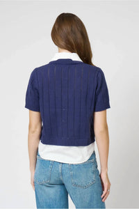 Central Park West - Kendall Poplin Twofer Top