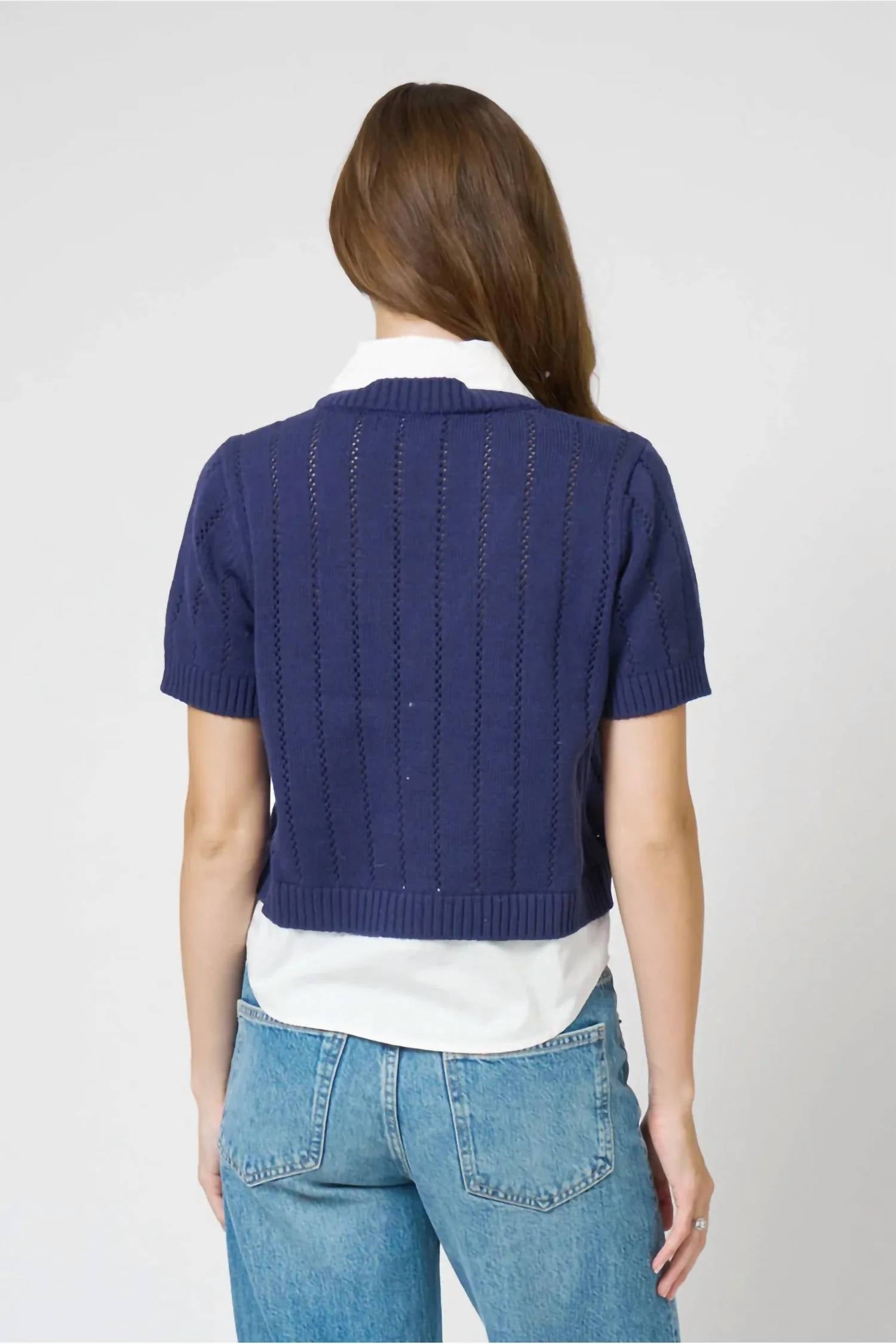 Central Park West - Kendall Poplin Twofer Top
