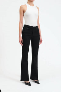 DAZE Cover Girl Mid Rise Boot Cut Jeans in after party - women's jeans - detail view