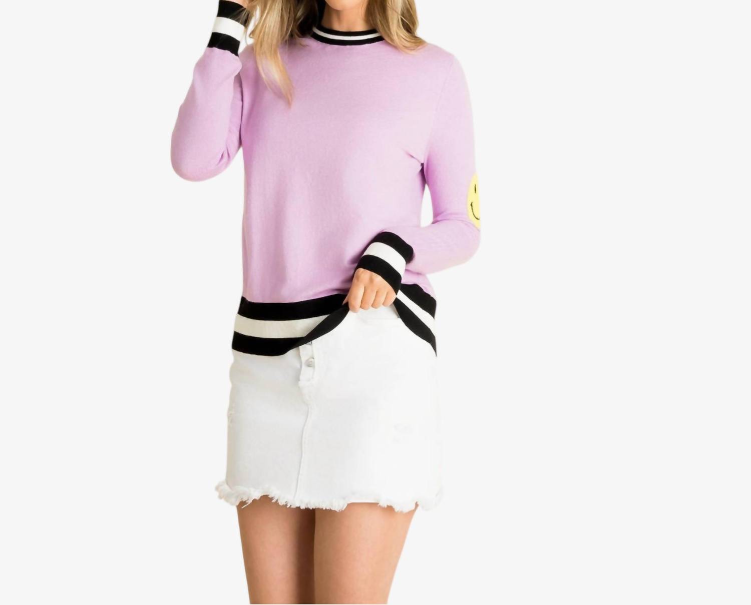 Hoity Toity - Smiley Patch Sweater